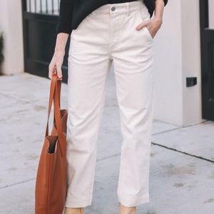 Everlane corduroy straight leg crop